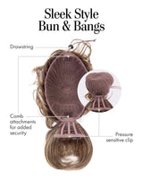 Sleek Style Bun & Bangs
