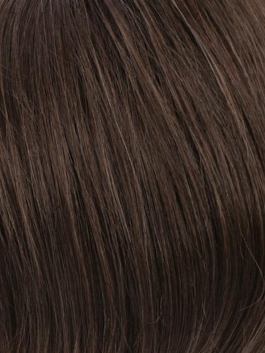 R6/10 chestnut brown blended with medium ash brown