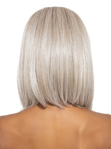 56/60/R8 Lightest Grey Blend Rooted Medium Brown