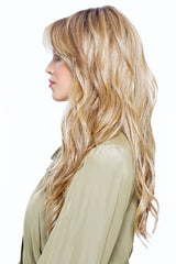 14-26-r10 red blonde with gold blonde highlights and light brown roots