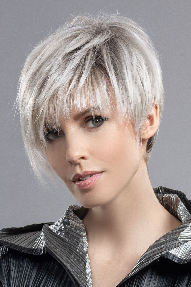 SILVER BLONDE ROOTED