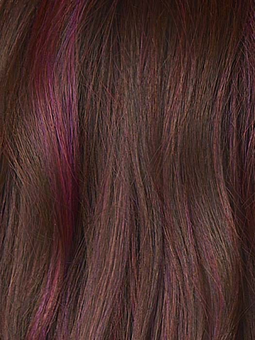 deep plum brown rooted
