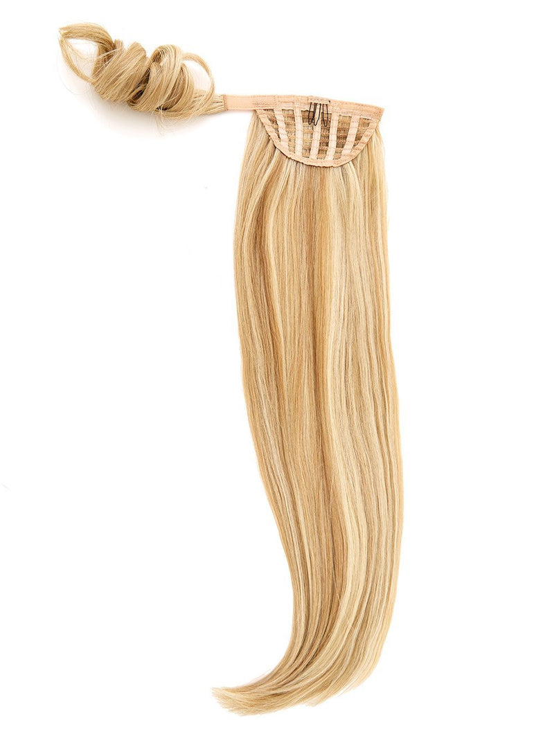 25" Straight Wrap around ponytail HD