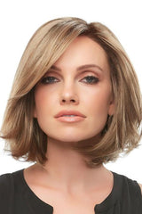 24BT18S8 Medium Natural Ash and Light Natural Gold Blonde Blend, Shaded with Medium Brown