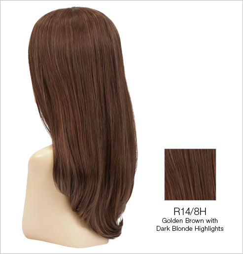 r14-8h golden brown dark blonde highlights on top