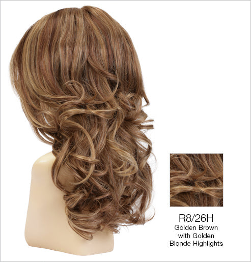 r8-26h golden brown with golden blonde highlights