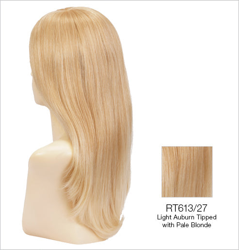 rt613-27 pale blonde with strawberry blonde lowlights