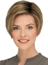 RMH12/26RT4 Light Brown with chunky Golden Blonde highlights and Dark Brown roots