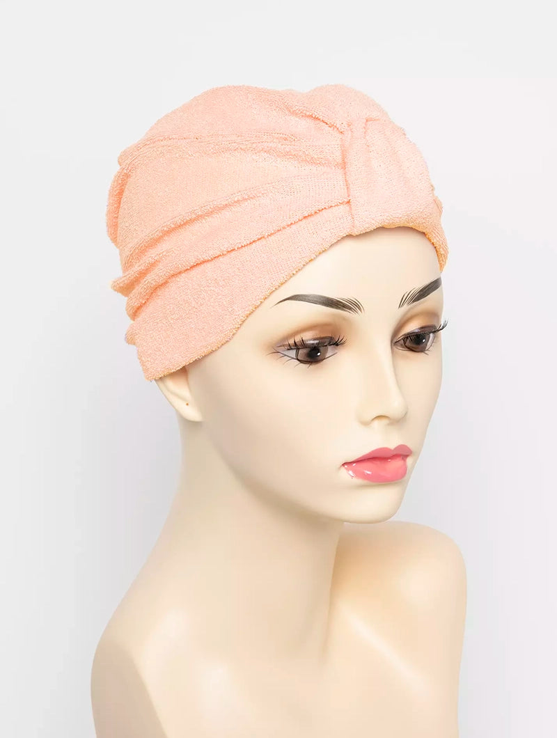 Terry Turbans - Peach