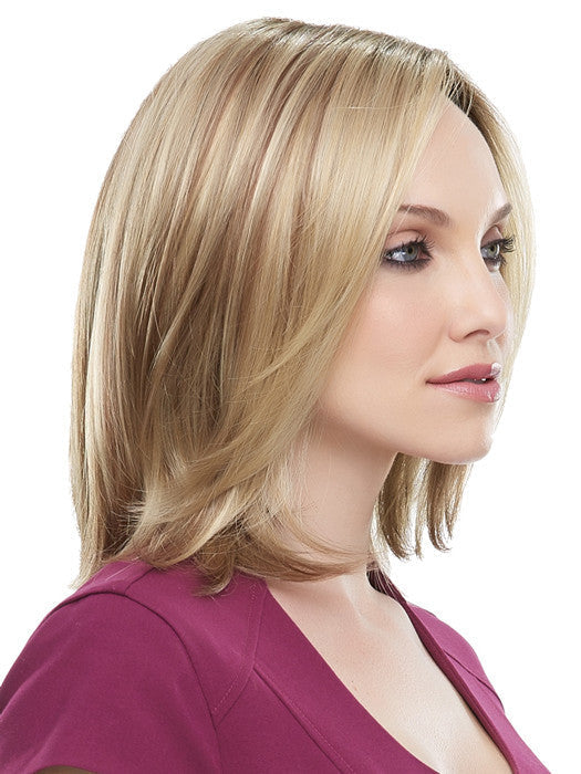 12FS8 Light Gold Brown, Light Natural Gold Blonde and Pale Natural Gold-Blonde Blend, Shaded with Medium Brown