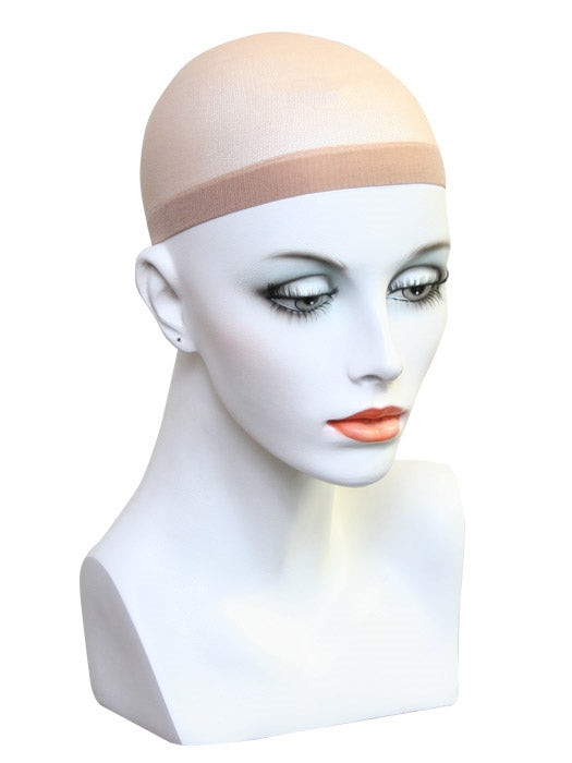 wig cap beige 12 pack